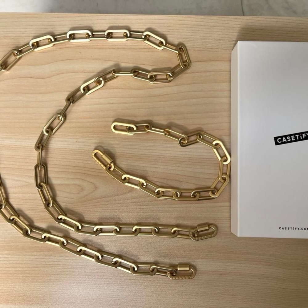 Casetify Matte Gold Chain Phone Strap